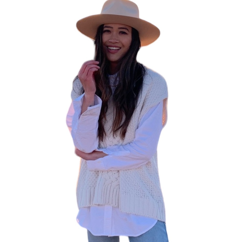 H&M Cable Knit Sleeveless Sweater